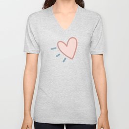 Carmela's Heart V Neck T Shirt