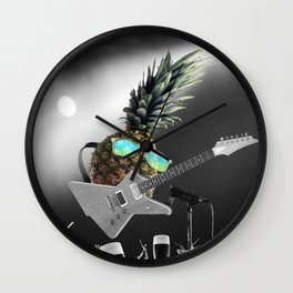 Pineapple Rockstar Wall Clock