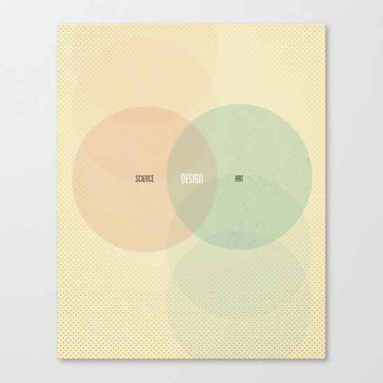 Design is Where Science and Art Break Even Canvas Print