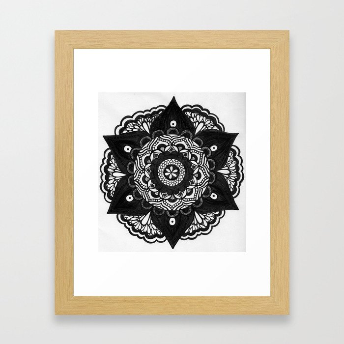 Flower Mandala Number 2 Framed Art Print