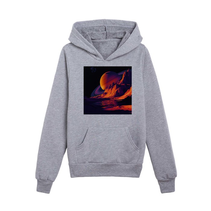 View From Planet Purple Kids Pullover Hoodie