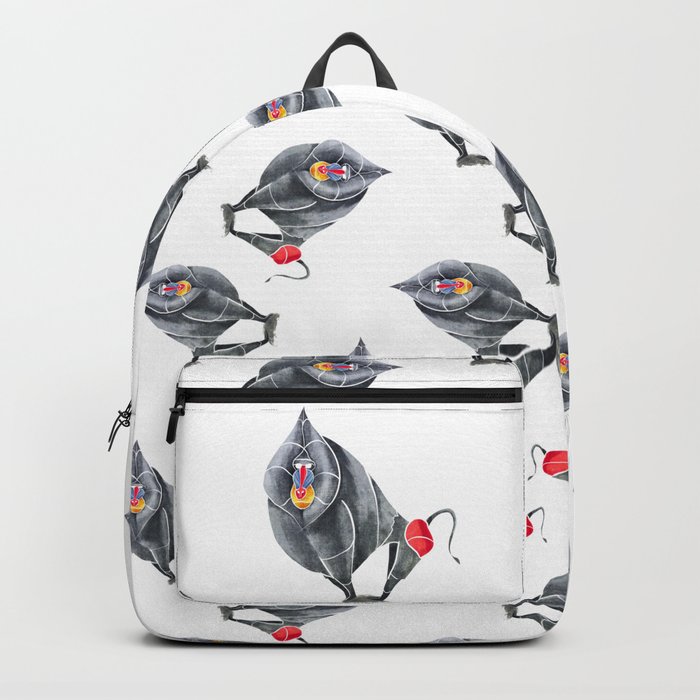 Baboon Backpack by saeiart Society6