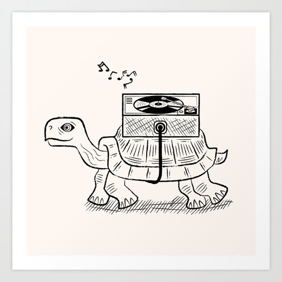Tortoise Wax Art Print