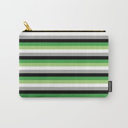 Aromantic flag in thin lines design Carry-All Pouch