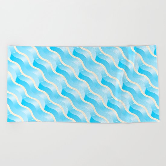Geometric Vibes: Wisdom Beach Towel