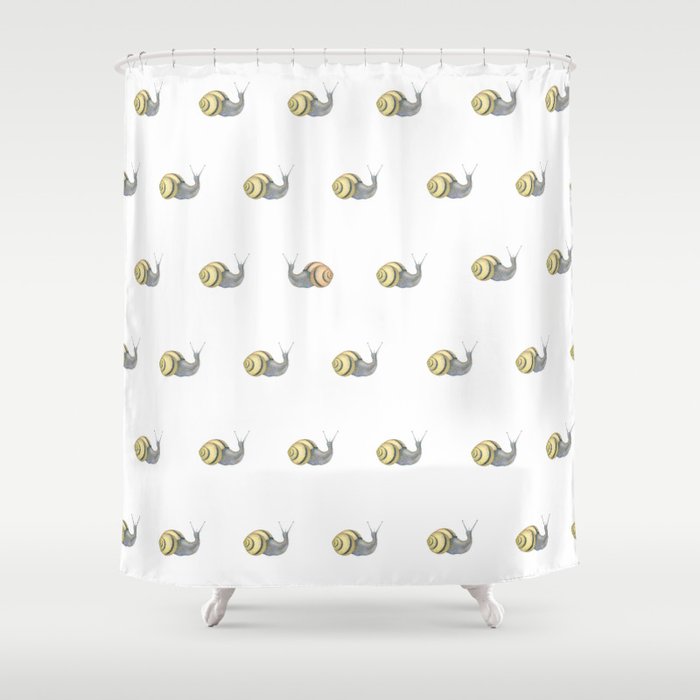 Snail Shower Curtain By Lunta Society6 Snail Shower Curtain