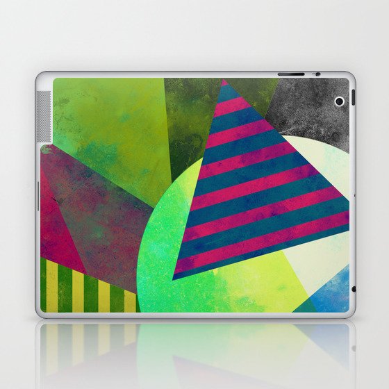 Textured Shapes - Abstract, geometric artwork Laptop & iPad Skin