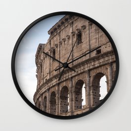 Rome's Colosseum After Sunrise Wall Clock