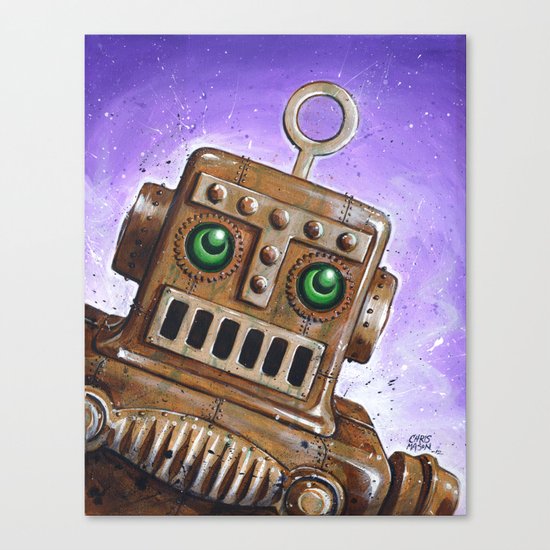 i.Friend: Steam Punk Robot Canvas Print