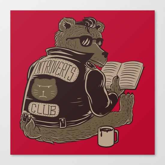 Introverts Club Canvas Print