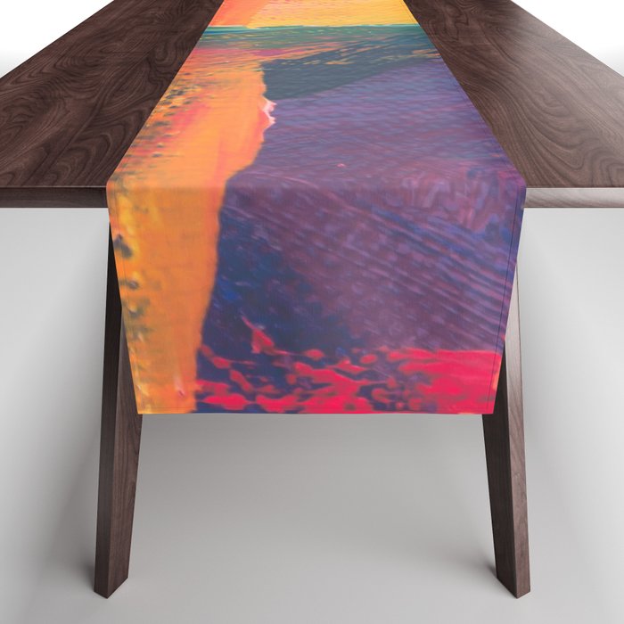 Abstract Painting Table Runner