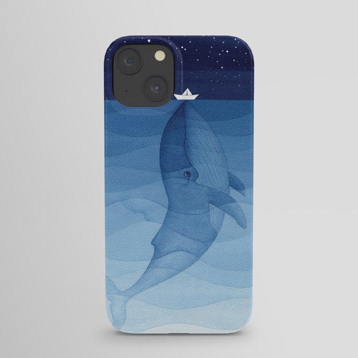 Whale blue ocean iPhone Case