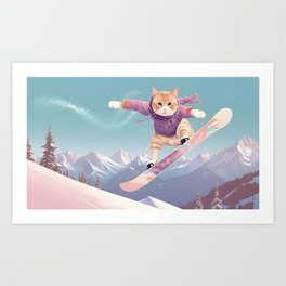 Slope Surfer Art Print