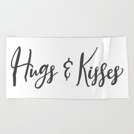 Hugs And Kisses Beach Towel