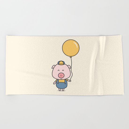 Little Piggy Beach Towel