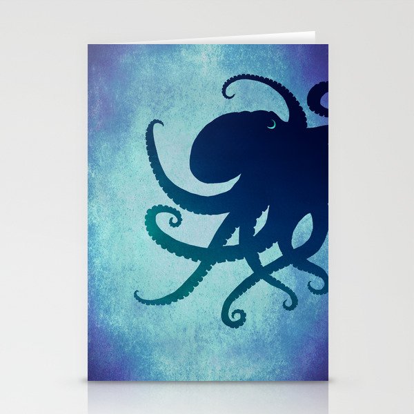 Indigo Mastermind ~ Octopus ~ Marine Life ~ (Copyright 2014) Stationery Cards