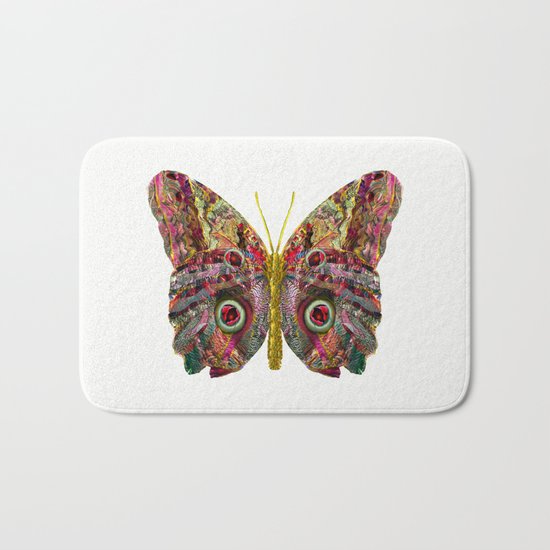Float Like A Butterfly Bath Mat