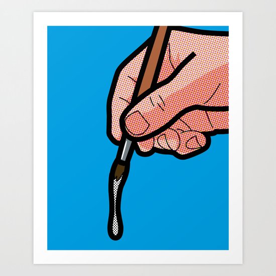 Pop icon - Roy Art Print