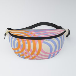 Underlying Serenity - 60s Retro Pattern of Arches Fanny Pack