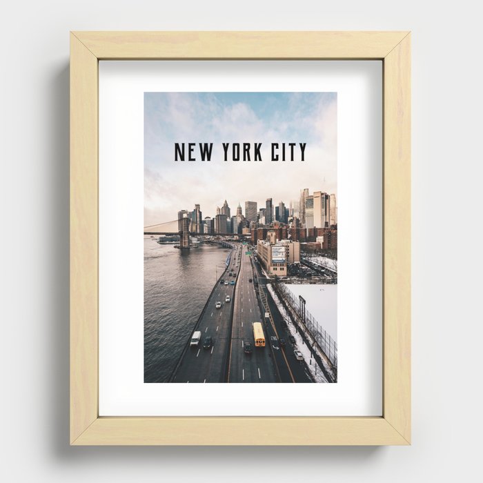 New York City Views Recessed Framed Print