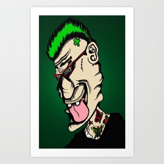 No Part Time Punk Art Print