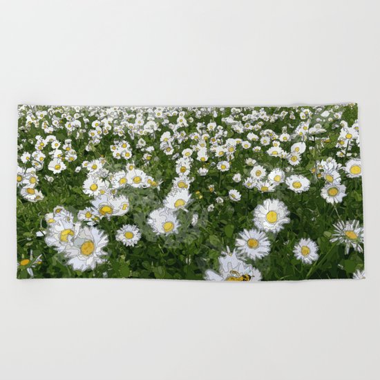 Find the bee Beach Towel