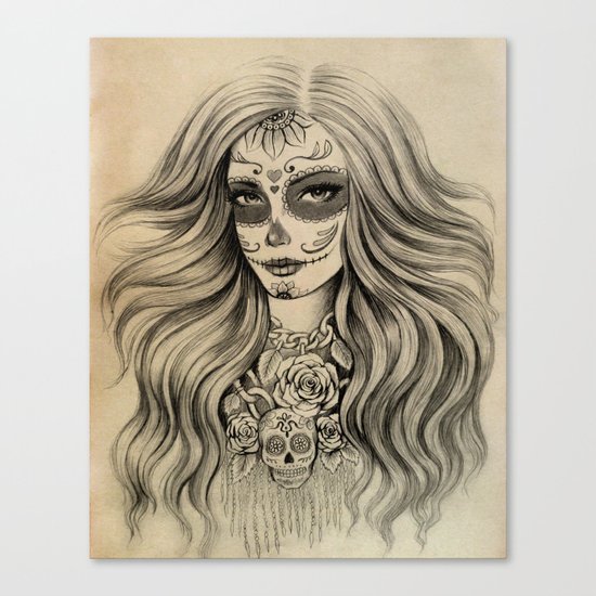 Sugar Skull Canvas Print