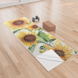Sunflowers Yoga Towel