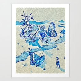 Crossing the Stream of the Subconscious Art Print