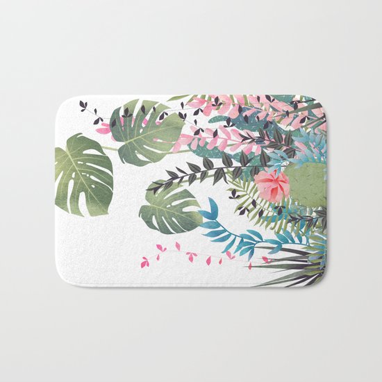 tropical composition Bath Mat