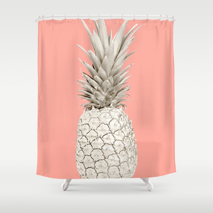 Gold Pineapple Shower Curtain By Luxuryhome Society6