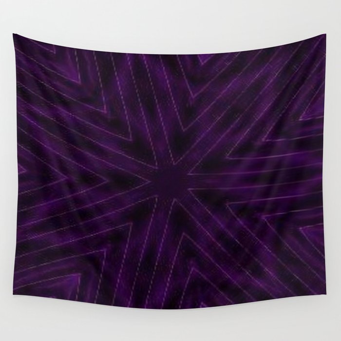 Eggplant Purple Wall Tapestry