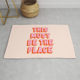 This Must Be The Place: The Peach Edition Area & Throw Rug