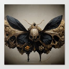 Ornate Death Head Moth Canvas Print