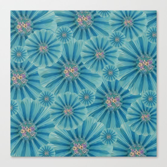 Fractal Flower Pattern Canvas Print