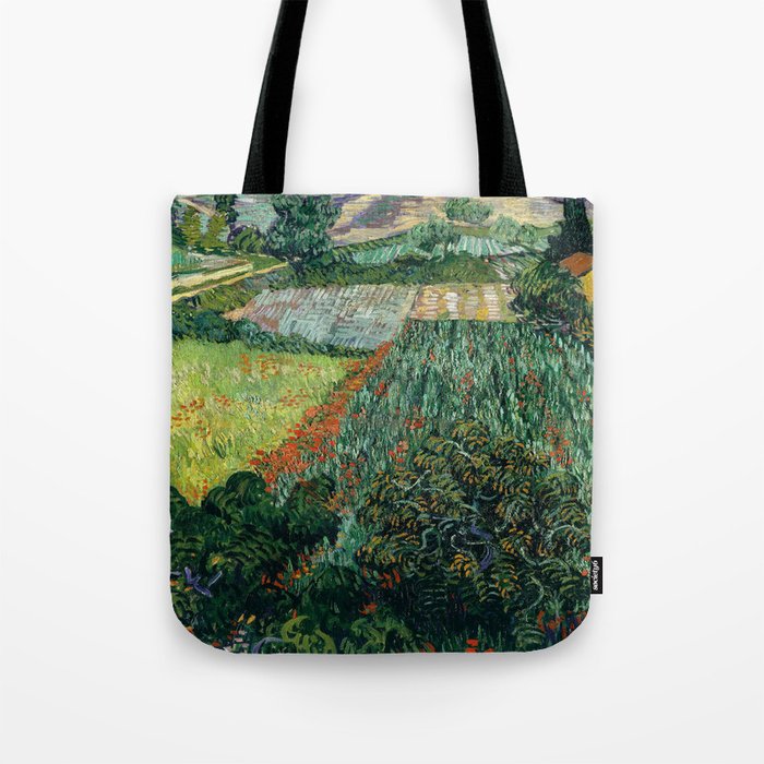 Field with Poppies by Vincent van Gogh Tote Bag