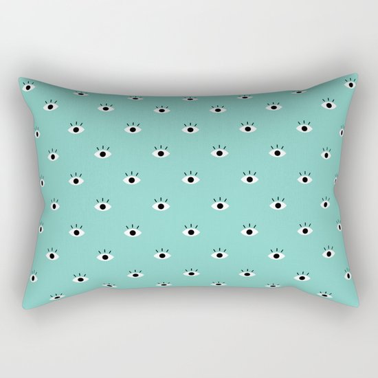 Blue Vision Rectangular Pillow