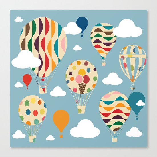 hot air ballon Canvas Print