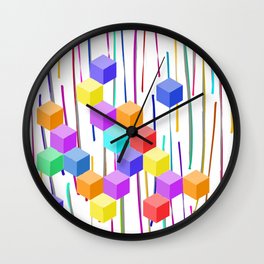 Abstract Stroke of Life (D196) Wall Clock