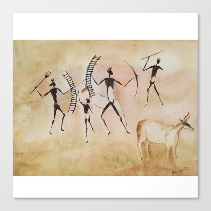 CAVE PAINTING Canvas Print Framed Wall Art Picture Image g-B-0006-b-a