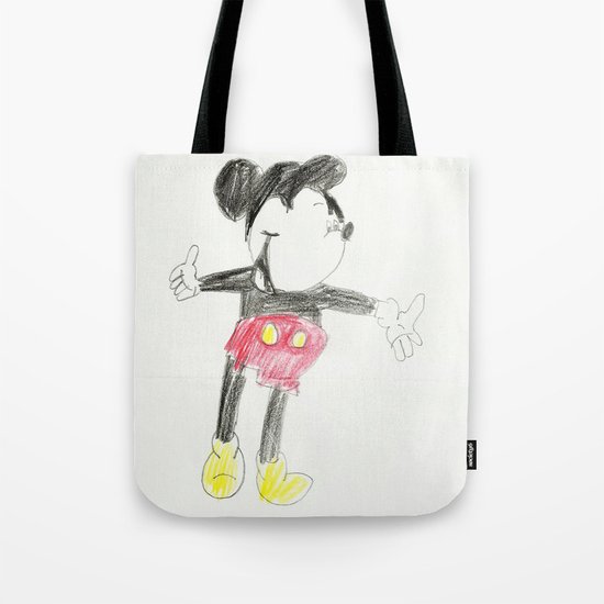 Childhood Drawings (Mickey) Tote Bag