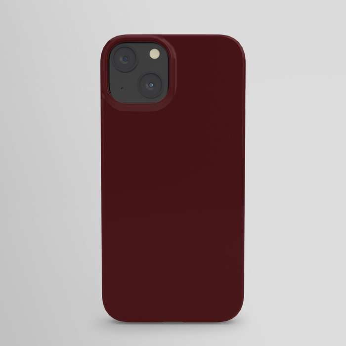 Simply Maroon Red iPhone Case