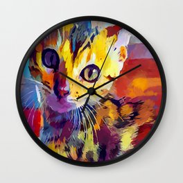 Bengal Cat Wall Clock