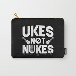 Hawaiian Ukulele Uke Ukes Not Nukes Carry-All Pouch