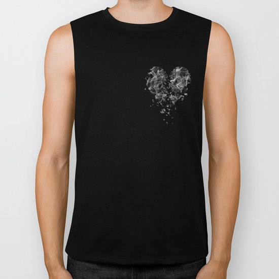 smoke broken heart Biker Tank