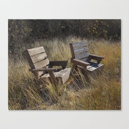 Adirondack Chairs Michigan Canvas Print
