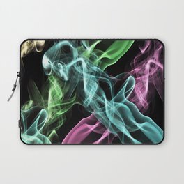 colored smoke isolated on a black background Laptop Sleeve