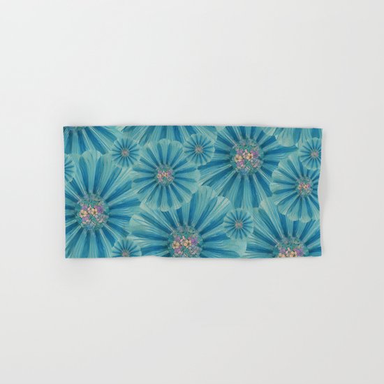Fractal Flower Pattern Hand & Bath Towel