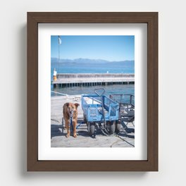 Dock Dog Recessed Framed Print