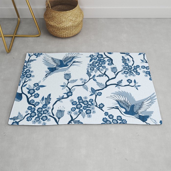 Classi Blue Chinoiserie Rug